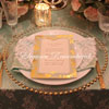 Glass Charger Plates available in Gold and Silver